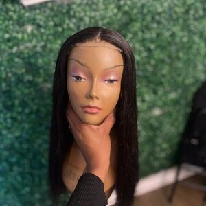 Human blend lace closure wig Bundle wig hair growth oil and more